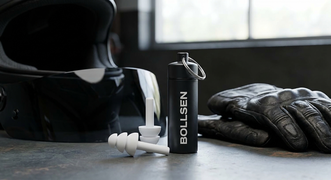 BOLLSEN Moto+ earplugs for motorcyclists — motorcycle hearing protection