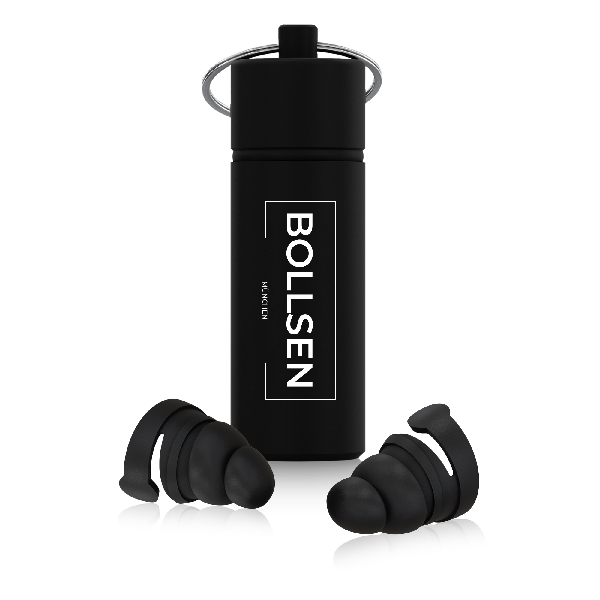 BOLLSEN Moto+ earplugs — flat-filter motorcycle hearing protection