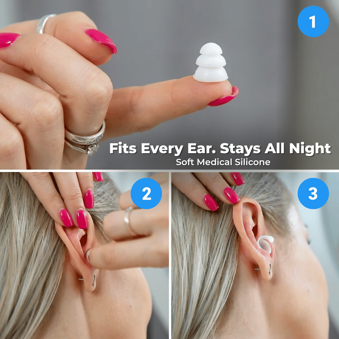 BOLLSEN Life+ earplugs for sleeping — independently certified 24 dB noise reduction