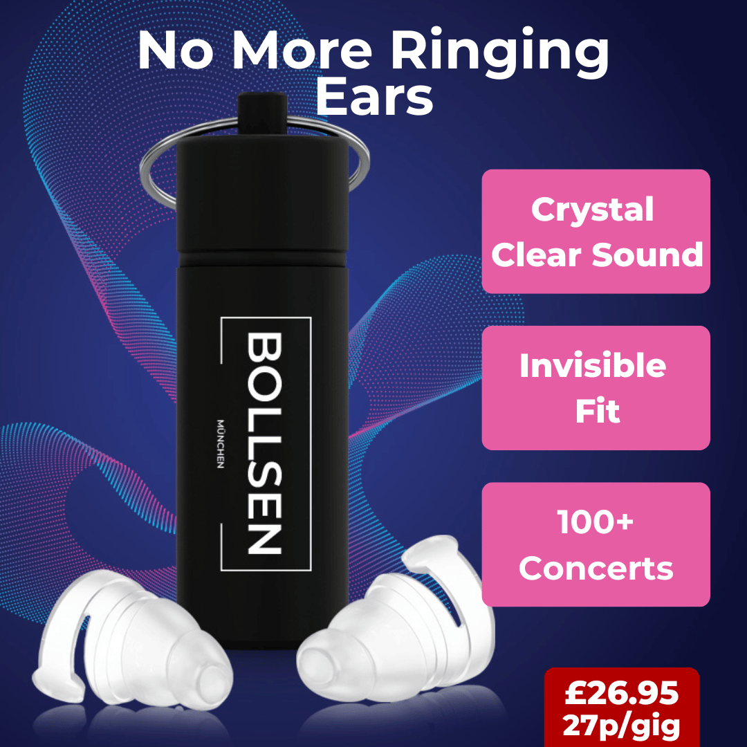 BOLLSEN Music SoundPRO — flat-filter earplugs for concerts and festivals